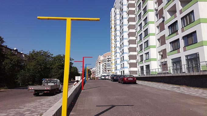 фонарные столбы